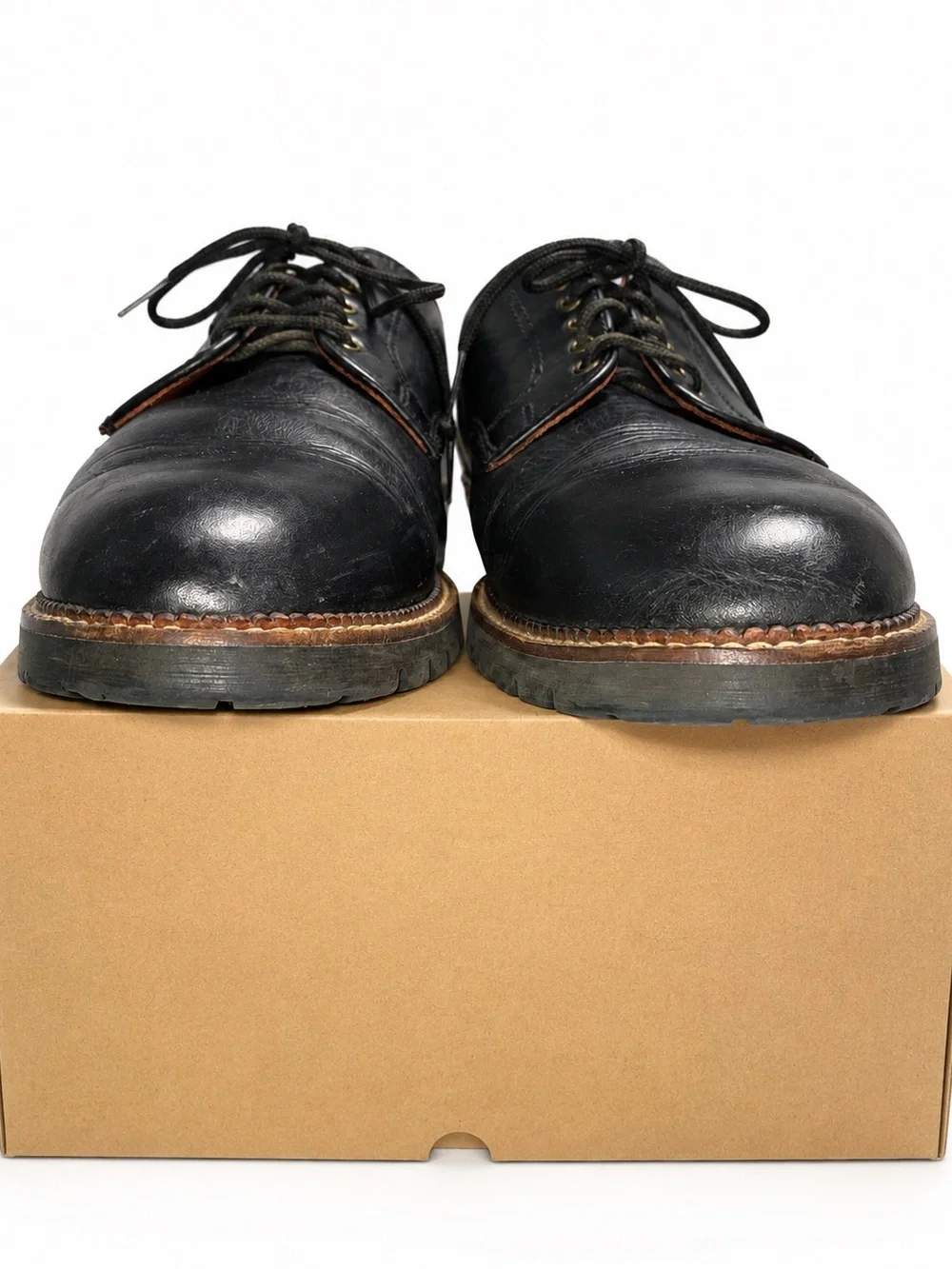 H.S. Trask Gallatin Plain-Toe Blucher Oxford Men’s 12M Vintage USA Made